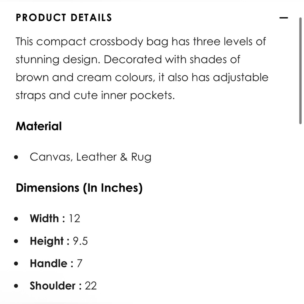 NWT Myra Bag Handcrafted Tan and Brown Leather Heavy Rug & Canvas Women's Bag - Picture 5 of 11